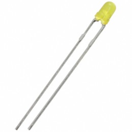 10 pcs : WP937YYD - LED YELLOW DIFFUSED T-1 T/H