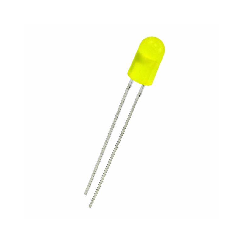 10 pcs : 5SYD - LED YELLOW DIFFUSED T-1 3/4 T/H