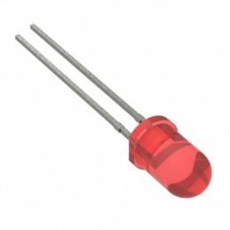 10 pcs : SSL-LX5093HD-TR - LED RED DIFFUSED T-1 3/4 T/H