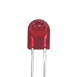 10 pcs : XSUR92D - LED RED DIFF RADIAL LEAD T/H R/A