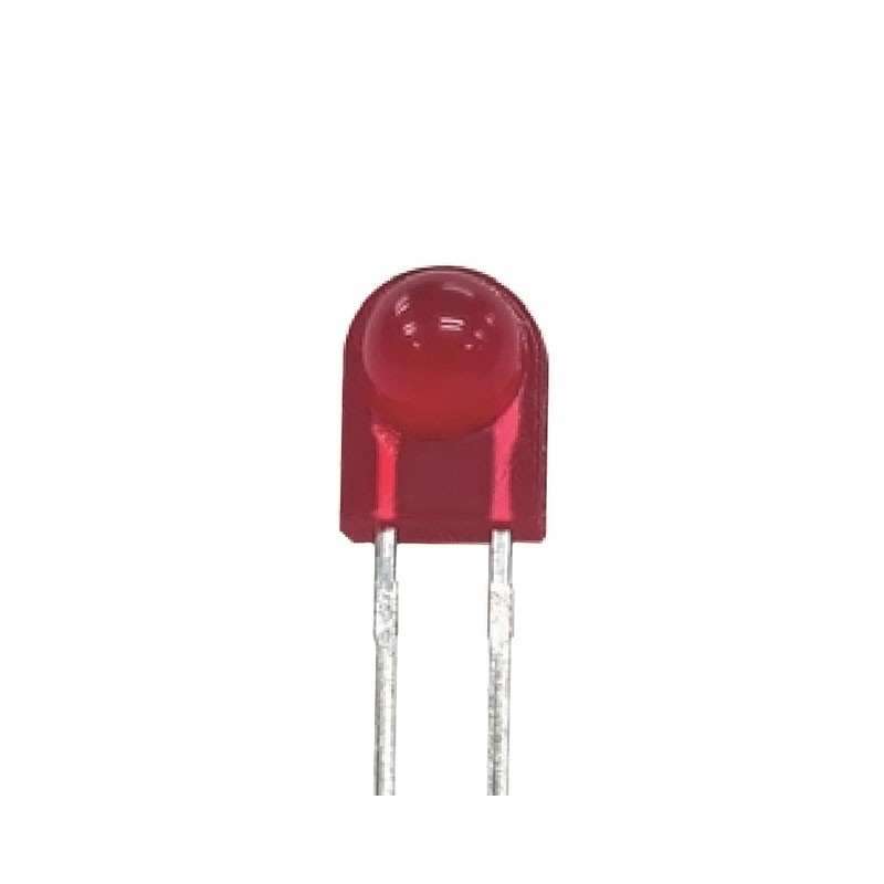 10 pcs : XSUR92D - LED RED DIFF RADIAL LEAD T/H R/A
