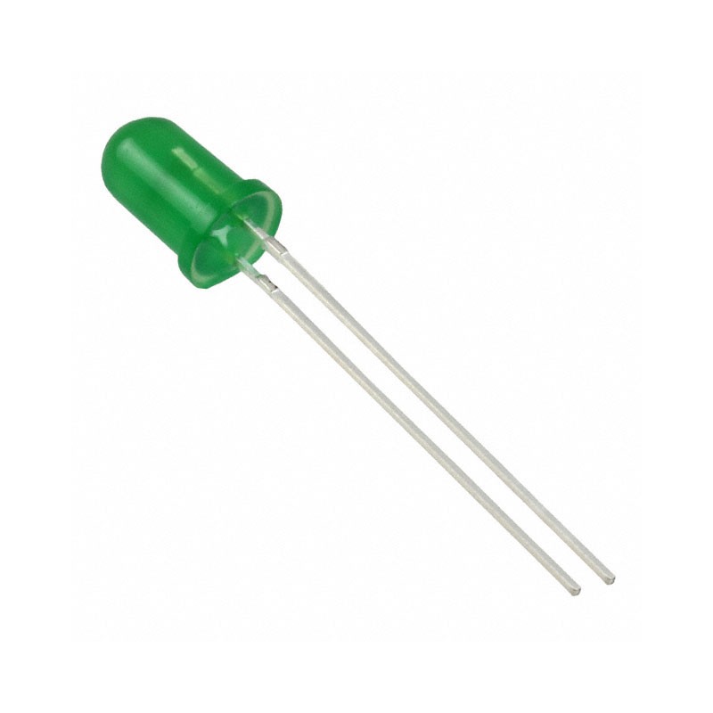 10 pcs : VAOL-5LDE2 - LED GREEN DIFFUSED T/H