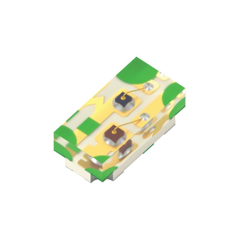 10 pcs : APHB1608G2R2C-AMT - LED GREEN/RED CLEAR 0603 SMD