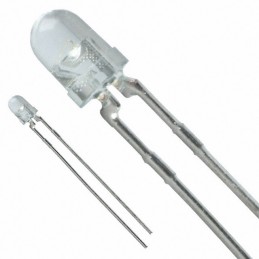 10 pcs : HLMP-1520 - LED GREEN CLEAR T-1 T/H