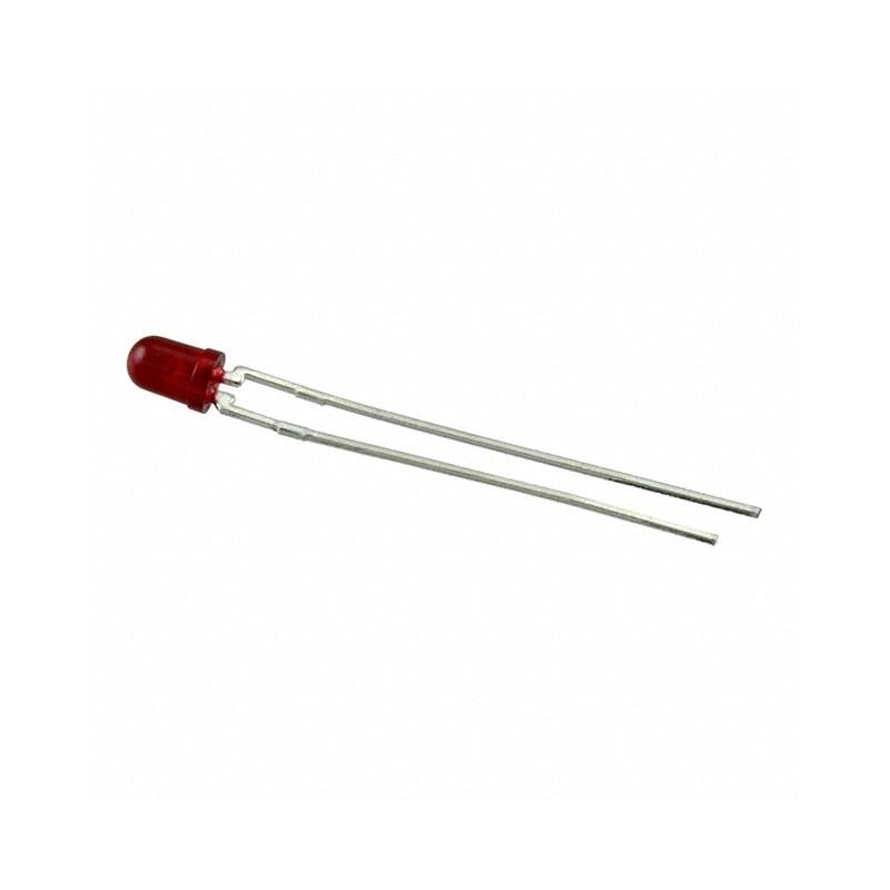 10 pcs : HLMP-1301-G0000 - LED RED DIFFUSED T-1 T/H