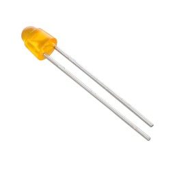 10 pcs : HL3P-BA60-J00DD - LED HL3P AMBER 587NM T1
