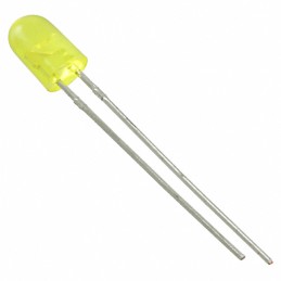 10 pcs : MT5470D-UY - LED YELLOW DIFFUSED 5MM OVAL T/H