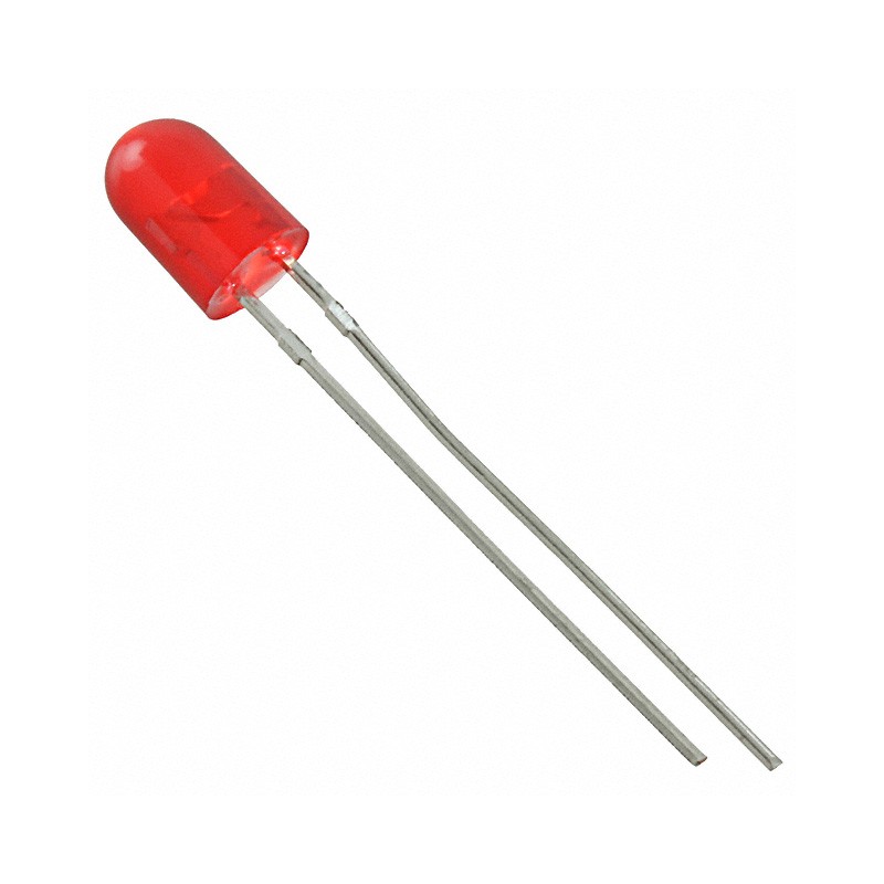 10 pcs : MT5470E-UR - LED RED DIFFUSED 5MM OVAL T/H