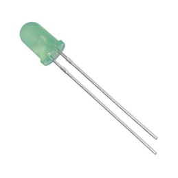 10 pcs : QBL8IG60D - LED GREEN DIFFUSED T-1 3/4 T/H