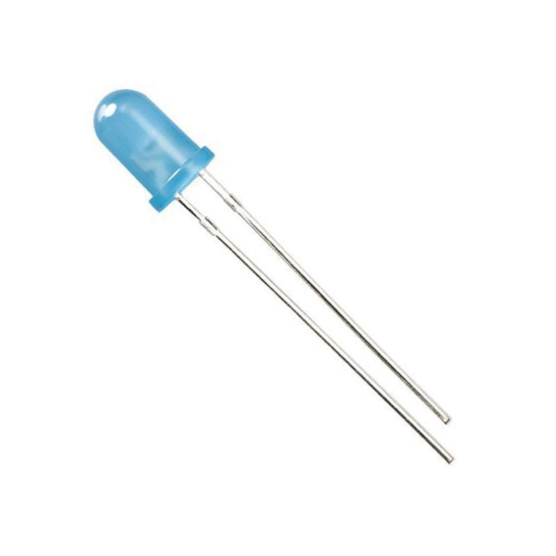 10 pcs : QBL8IB60D - LED BLUE DIFFUSED T-1 3/4 T/H