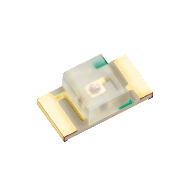 10 pcs : APTR3216ZGCK - LED GREEN CLEAR 2SMD BOTTOM ENT