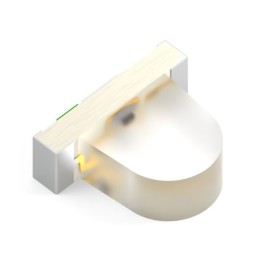 10 pcs : XZDGK56W-1 - LED GREEN CLEAR 2SMD R/A