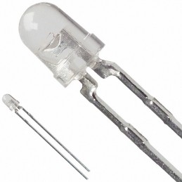 10 pcs : HLMP-1340 - LED RED CLEAR T-1 T/H