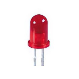 10 pcs : WP7113SURDK14V - LED RED DIFFUSED T-1 3/4 T/H