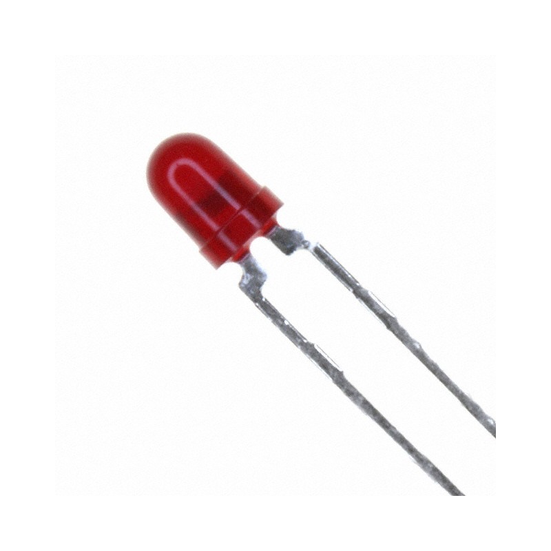 10 pcs : HLMP-1700-B0002 - LED RED DIFFUSED T-1 T/H