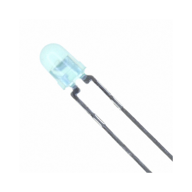 10 pcs : HLMP-1790-A0002 - LED GREEN DIFFUSED T-1 T/H