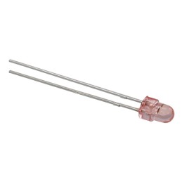 10 pcs : HLMP-NG07 - LED RED CLEAR T-1 T/H