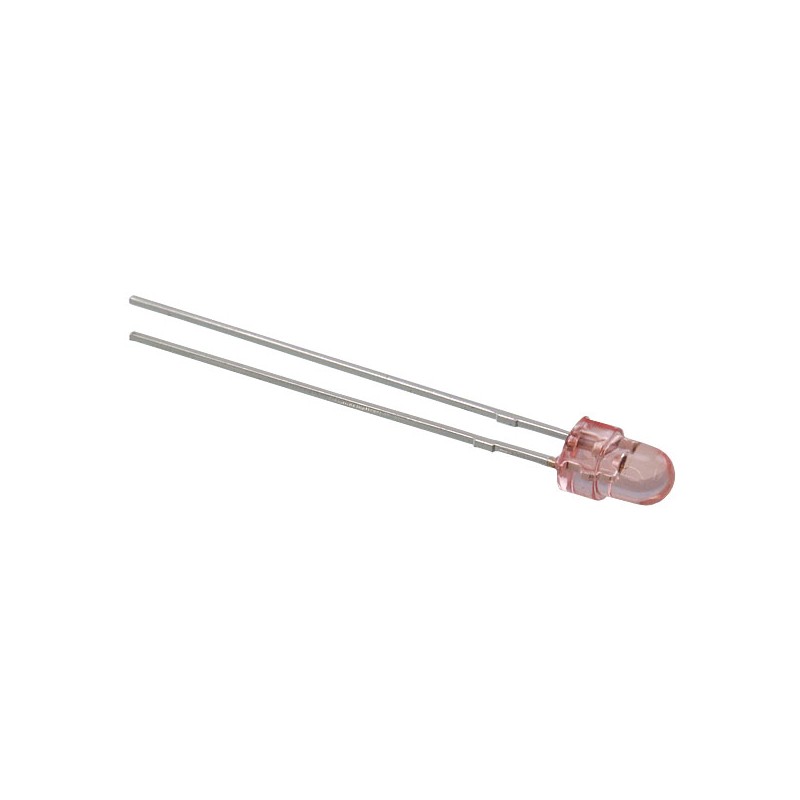 10 pcs : HLMP-NG07 - LED RED CLEAR T-1 T/H