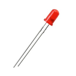 10 pcs : HLMP-WG02 - LED RED DIFFUSED T-1 3/4 T/H