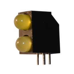 10 pcs : QBL8YA60D-MP93 - LED CBI 5MM BI-LVL YLW DIFF RA