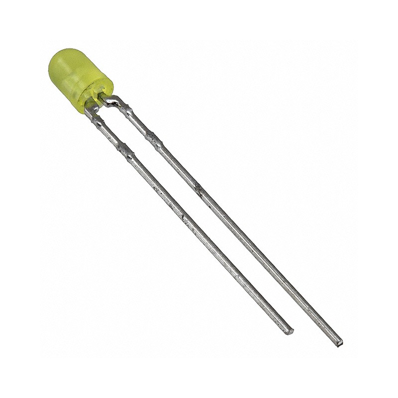 10 pcs : 4303F7 - LED YELLOW DIFFUSED T-1 T/H