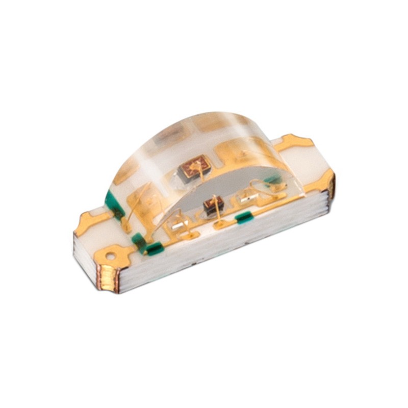 10 pcs : 155124M173200A - LED RGB CLEAR 1204 SMD R/A