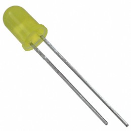 10 pcs : 4304H7 - LED YELLOW DIFFUSED T-1 3/4 T/H