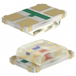 10 pcs : APHBM2012QBDCGKC - LED BLUE/GREEN CLEAR 4SMD