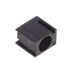 10 pcs : H-133C-2-120 - LED HOLDER RA 3MM 2LD NYL BK