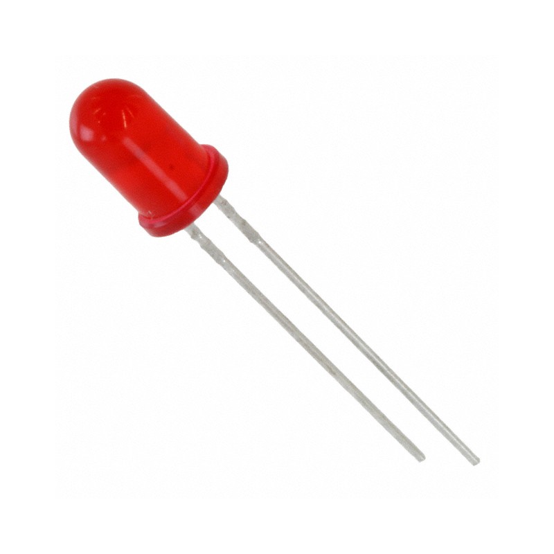 10 pcs : 5219240F - LED RED DIFFUSED T-1 3/4 T/H