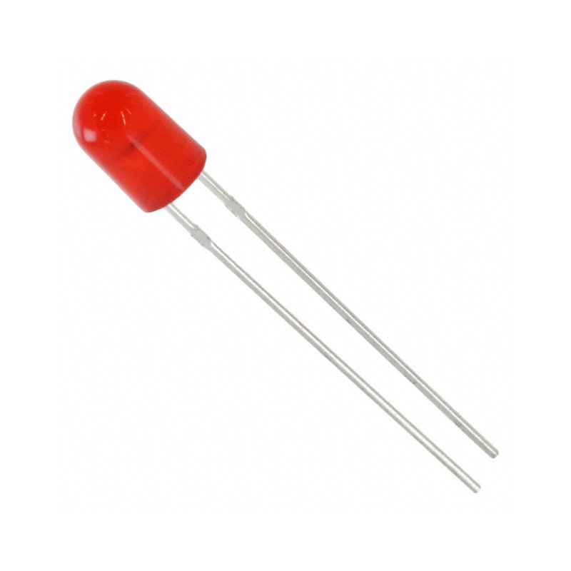 10 pcs : 5219672F - LED RED DIFFUSED 5MM T/H