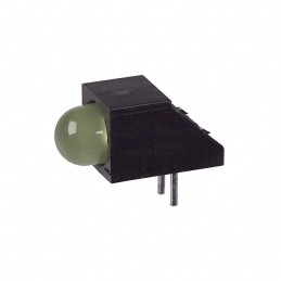 10 pcs : SSF-LXH100YD - LED CBI 5MM YELLOW RA PC MNT