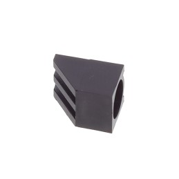 10 pcs : H-178C - LED HOLDER RA 5MM 2LD NYL BK