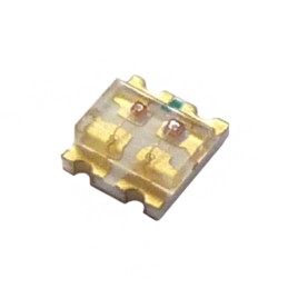 10 pcs : SM0605BC-R/B - LED BLUE/RED CLEAR 0605 SMD