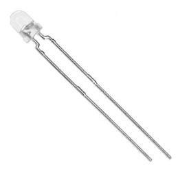 10 pcs : VLHW5100 - LED WHITE CLEAR 5MM T/H