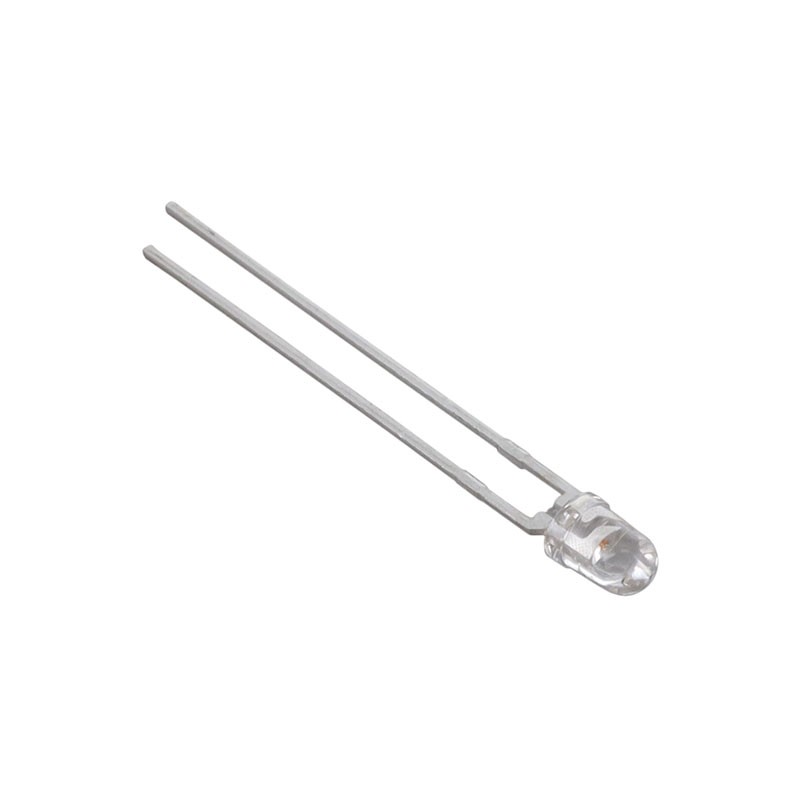 10 pcs : HLMP-K640 - LED GREEN CLEAR T-1 T/H