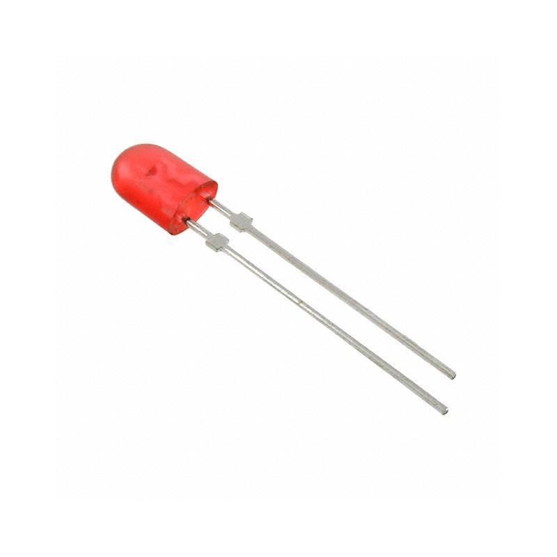 10 pcs : HLMP-LG71-XZ0DD - LED RED 4MM OVAL T/H