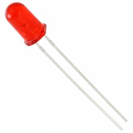 10 pcs : 5219247F - LED RED CLEAR 5MM T/H
