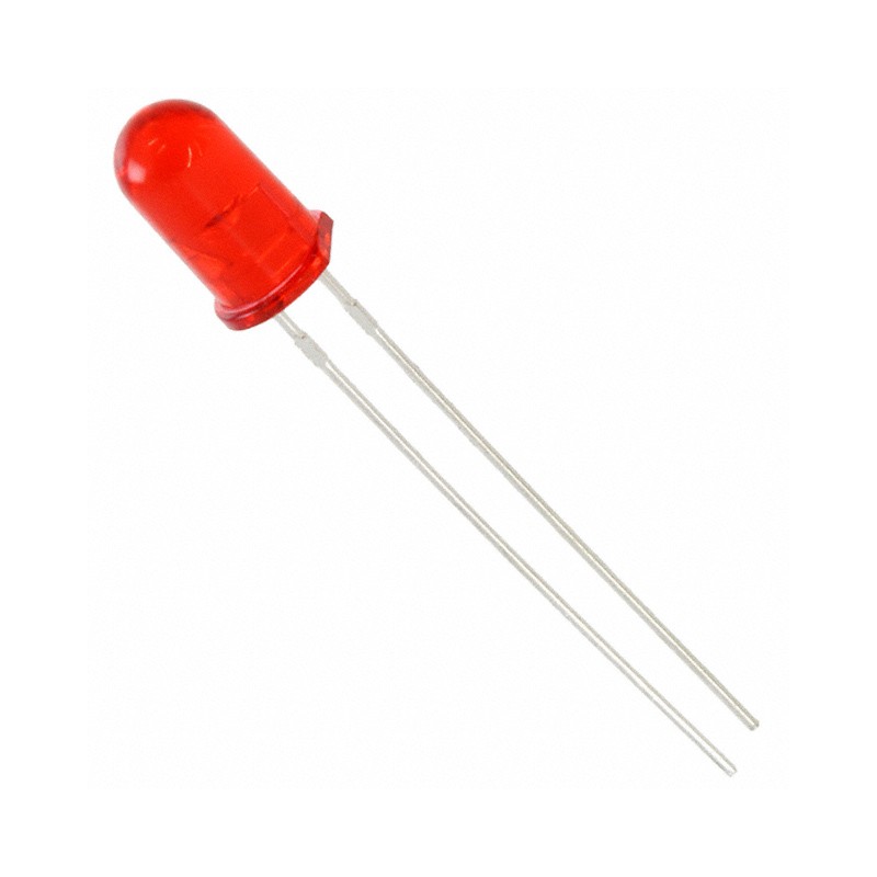 10 pcs : 5219247F - LED RED CLEAR 5MM T/H