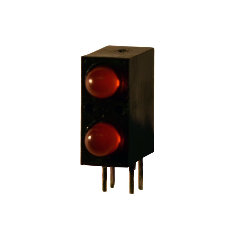 10 pcs : QLA694B-2I - LED CBI 3MM BI-LVL RED DIFF RA