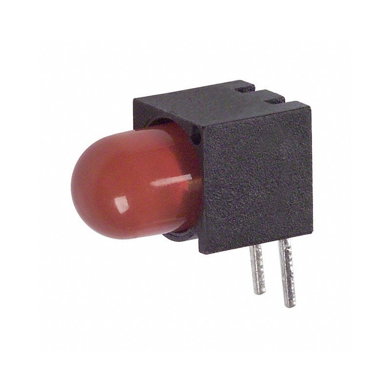 10 pcs : 5502505F - LED CBI 5MM ORNG RA PC MNT