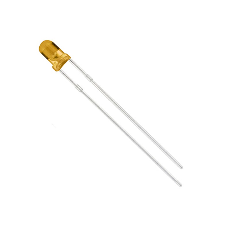 10 pcs : LTH3MM12VFR4700 - LED YELLOW CLEAR T-1 T/H