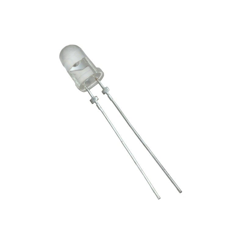 10 pcs : HLMP-EG2B-XY0DD - LED RED CLEAR T-1 3/4 T/H