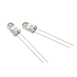 10 pcs : HR5P-N1CA-00000 - IR LAMP,5MM, 850NM,30DEG