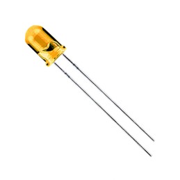 10 pcs : LTH5MM12VFR4700 - LED YELLOW CLEAR T-1 3/4 T/H