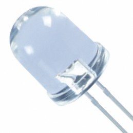 10 pcs : XLM2CRK01W - LED RED CLEAR 10MM T/H