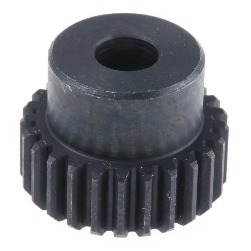 1 pcs - RS PRO Steel 25 Teeth Spur Gear, 1 Module, 8mm Bore Diam, 25mm Pitch Diam, 20mm Hub Diam