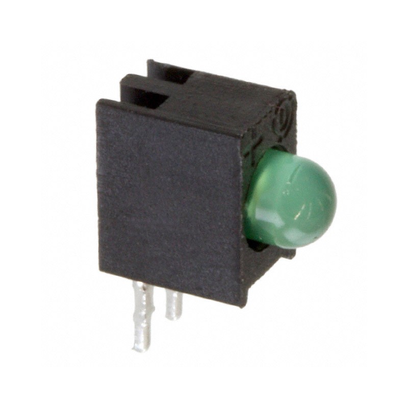 10 pcs : 5510209806F - LED CBI 3MM GREEN RA PC MNT