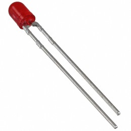 10 pcs : 4303F1 - LED RED DIFFUSED T-1 T/H
