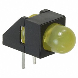 10 pcs : HLMP-4719-A00B2 - LED CBI 5MM YELLOW RA HOUSING